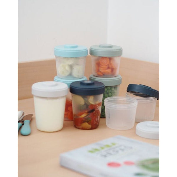 Beaba Toddler Food Storage Set 8 Clip portion (4 x 150ml + 4 x 250ml)