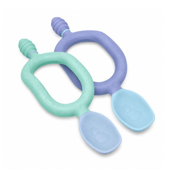 Bibado Dippit Multi Stage Baby Weaning Spoon - Mint & Blue