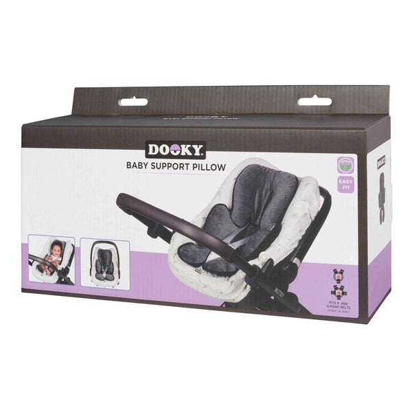 Dooky Baby Support Pillow for Car Seat & Stroller - Grey