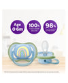 Philips Avent Ultra Air Soother 0-6 Months (Pack of 2) - Green Blue