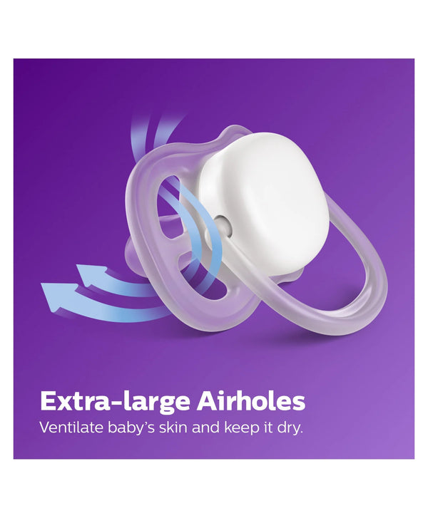 Philips Avent Ultra Air Soother 0-6 Months (Pack of 2) - Green Blue