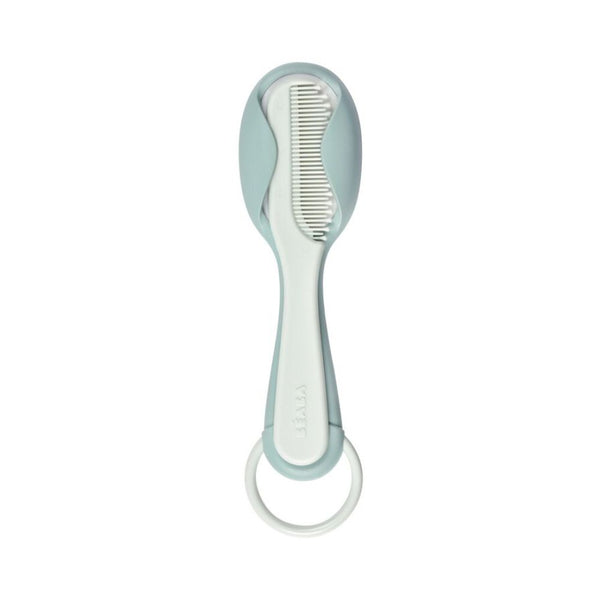 Beaba Baby Brush and Comb Set - Green Blue