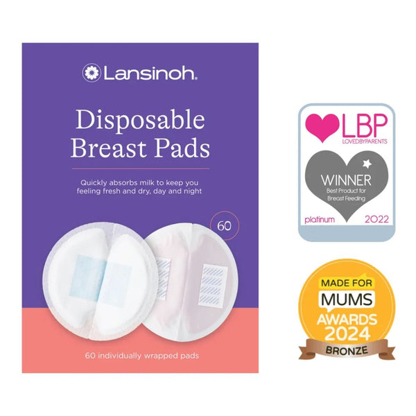 Lansinoh Disposable Breast Pads - Count 60 - Dezine Kids