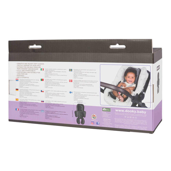 Dooky Baby Support Pillow for Car Seat & Stroller - Grey