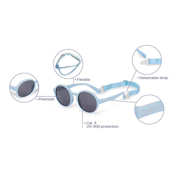 Dooky Original Fiji Round Sunglasses with UV A & UV B Protection - Blue