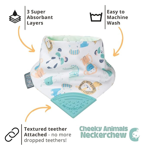 Cheeky Chompers Neckerchew - Teething Dribble Bib