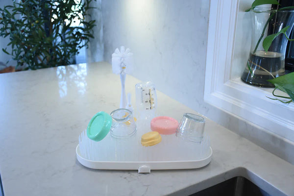 Melii Cloud Drying Rack and Drainboard- White - Dezine Kids