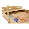 Plum Wooden Sandpit With Canopy - Natural