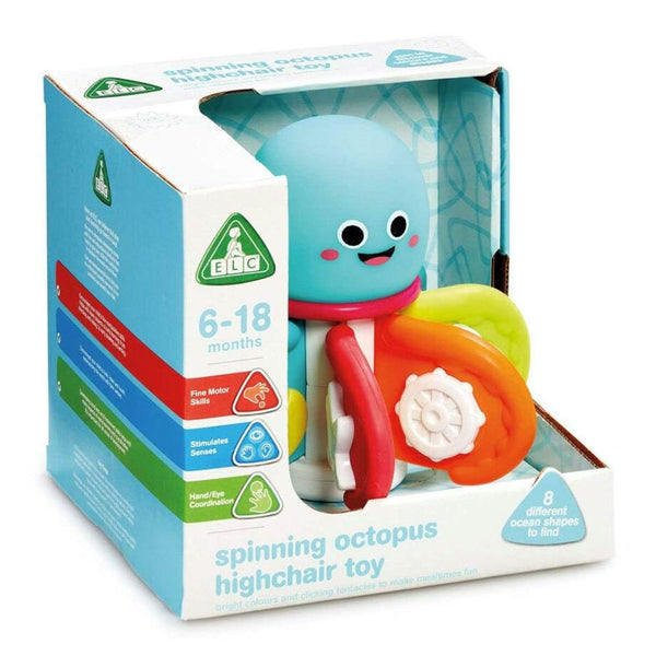 Elc Octopus Highchair Spinner Toy Multicolour - Dezine Kids