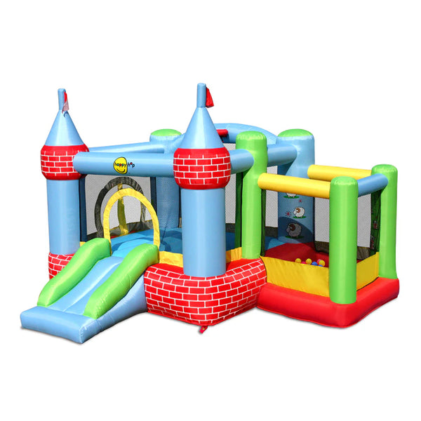Happy Hop Castle Bouncer With Farmyard Ballpit
