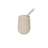 EzPz Mini Cup + Straw Training System for Toddlers - Oat