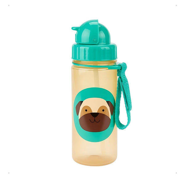 Skip Hop Zoo Back To School Straw Bottle Sipper - Pug