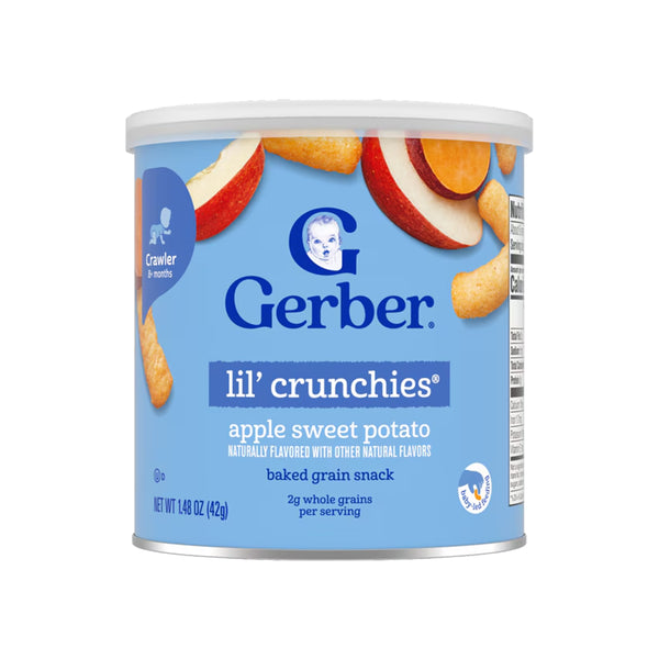 Gerber Lil Crunchies for Crawlers, 8+ months - Apple Sweet Potato