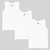 Baby Round Neck Sleeveless Cotton Vest (3–6 Months) – Pack of 3, Soft and Comfortable