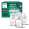 Philips Avent Natural Glass Baby Bottles with Natural Response Nipples (Slow Flow, Flow 2) - 120 ml