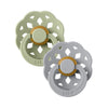 Bibs Boheme Pacifiers 2 Pack - Sage/Cloud