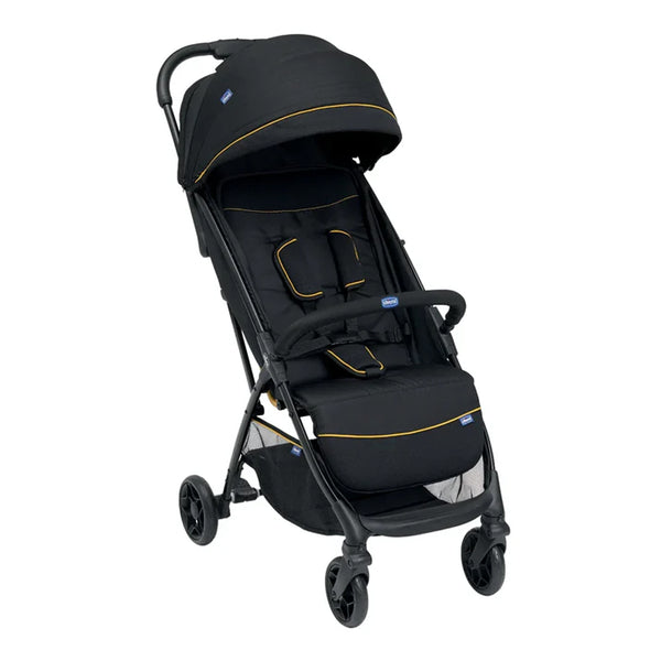 Chicco Glee Lightweight Baby Stroller with Multiple Recline Positions Pram for 0 to 4Y (Upto 22 Kg)- Uneven Black