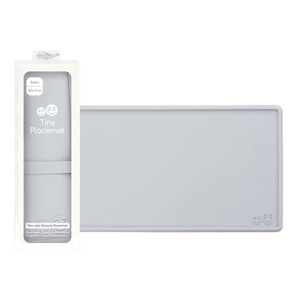 EzPz Tiny Placemat for Babies/Infants - Pewter
