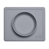 EzPz Mini Bowl 100% Food Grade Silicone Suction Bowl, Non Slip, BPA Free - Grey
