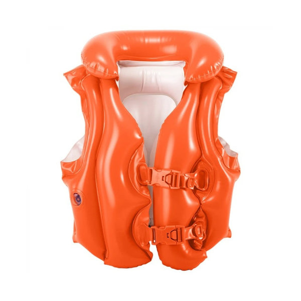 Intex Deluxe Swim Vest with Collar - Orange - Dezine Kids