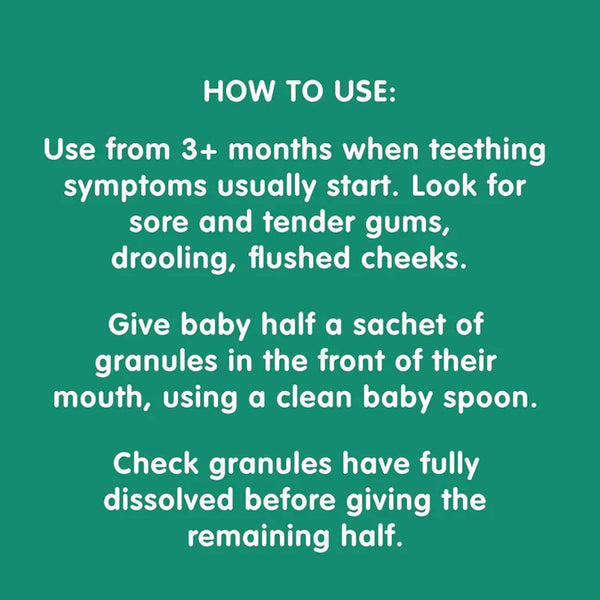 Nelsons Teetha Teething Granules 24 Sachets 3M+