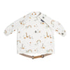 Bibado Long Sleeve Coverall Weaning Bib - Serengeti White