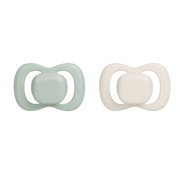 B.Box Silicone Pacifiers Pack Of 2 (0-6M) - Sage & Vanilla