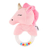 Nuluv Unicorn Ring Rattle Toy for Babies Soft Plush Sensory