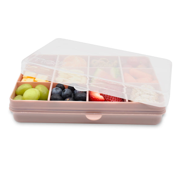 Melii Snackle Box, Food Jar 12 Compartments BPA Free - Pink