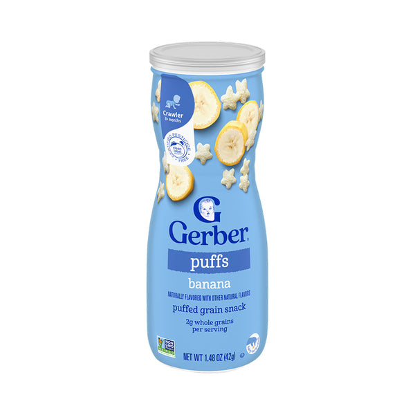 Gerber Puffs for Crawlers, 8+ months - Banana