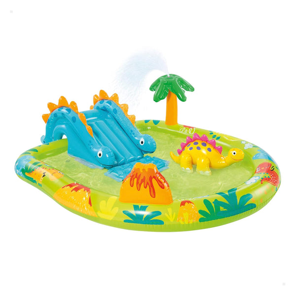 Intex Little Dino Inflatable Play Center with Slide - Dezine Kids