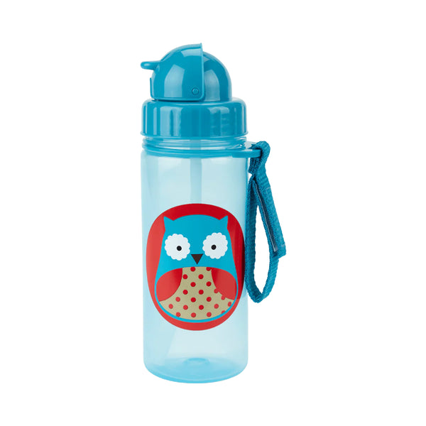 Skip Hop Zoo Back To School Straw Bottle PP Sipper - Owl