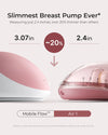 Momcozy Air 1 Ultra Slim Double Wearable Breast Pump, Wireless Charging Case with Real Time Milk Tracking - Red