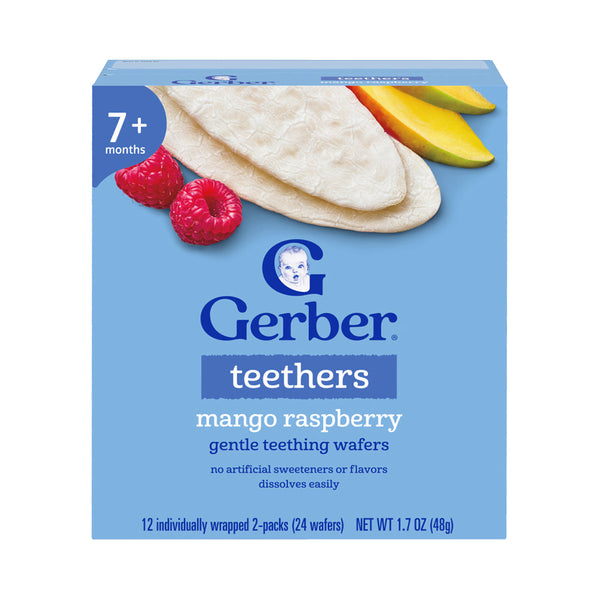 Gerber Teether for Crawlers, 7+ months - Mango Raspberry