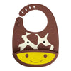 Skip Hop Zoo Fold & Go Silicone Bib - Giraffe