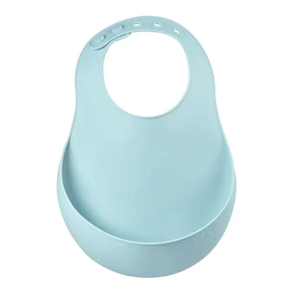 Beaba Silicone Waterproof Baby Feeding Bib with Food Catcher Pocket, BPA Free, Easy to Clean -Airy Green - Dezine Kids