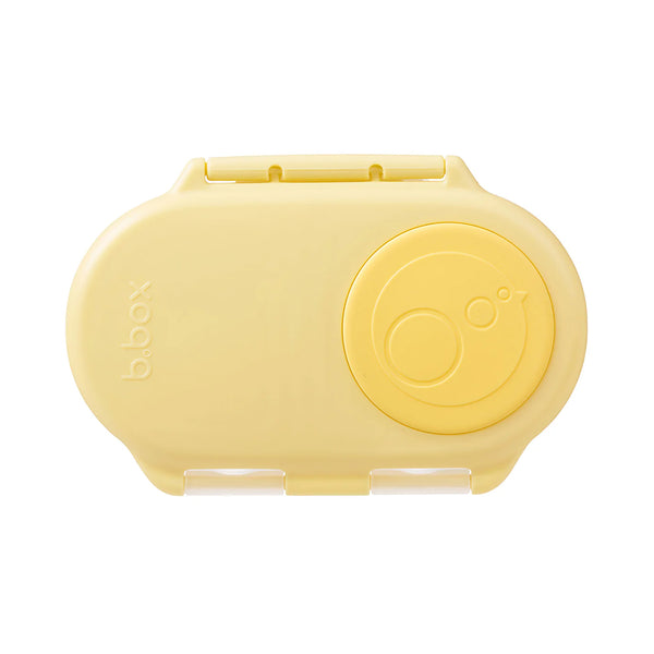 B.Box Leak Proof 2 sections Snackbox for Toddlers, Easy to Carry & BPA Free - Yellow