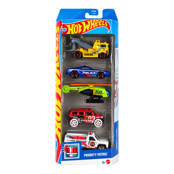Hot Wheels HW Priority Patrol Set of 5 Cars