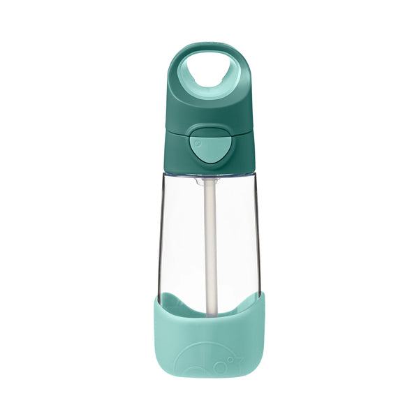 B.Box Tritan Straw Drink Bottle 450 ml - Emerald Forest Green
