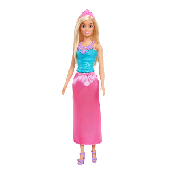 Barbie Dreamtopia Princess Blonde Doll Wearing Pink Skirt, Shoes and Tiara for Kids