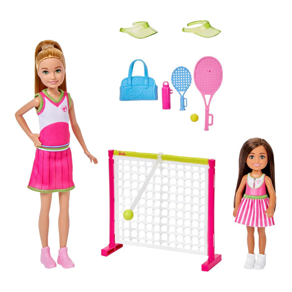 Barbie Stacie & Chelsea Tennis Playset with 2 Dolls & 5+ Accessories
