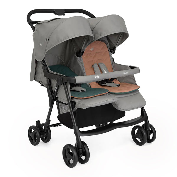 Joie Stroller Aire Twin Birth+ to 15 kg - Pebble - Dezine Kids