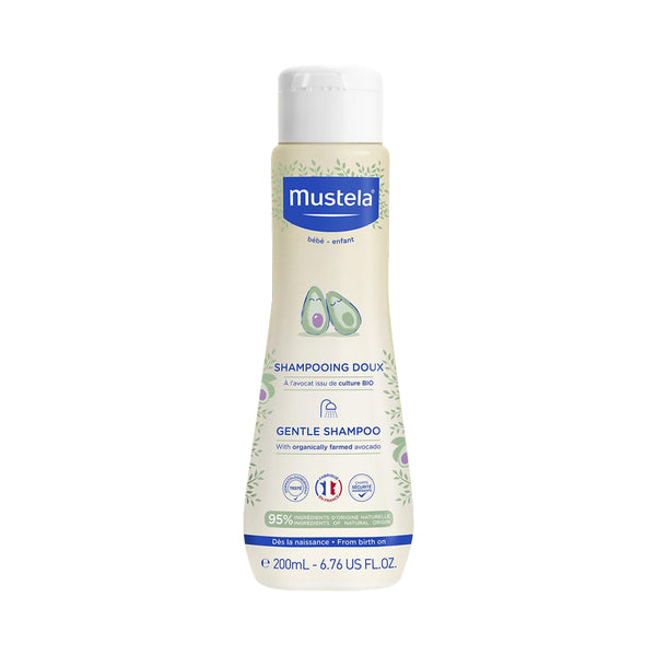 Mustela Gentle Baby Shampoo Tear Free Daily Shampoo with 93% Plant Based Ingredients - 200 ml