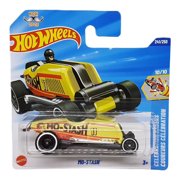Hot Wheels Mo Stash Celebration Racers 10/10 Yellow - Dezine Kids