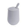 EzPz Mini Cup + Straw Training System for Toddlers - Pewter - Dezine Kids