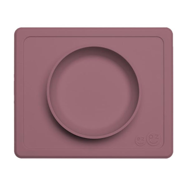 EzPz Mini Bowl 100% Food Grade Silicone Suction Bowl, Non Slip, BPA Free - Mauve
