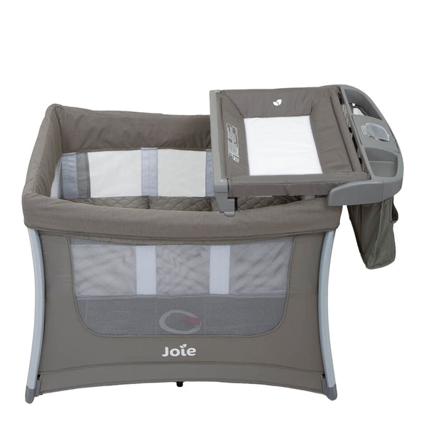 Joie Illusion Portable Baby Playard 0 to 15kg - Nickel - Dezine Kids