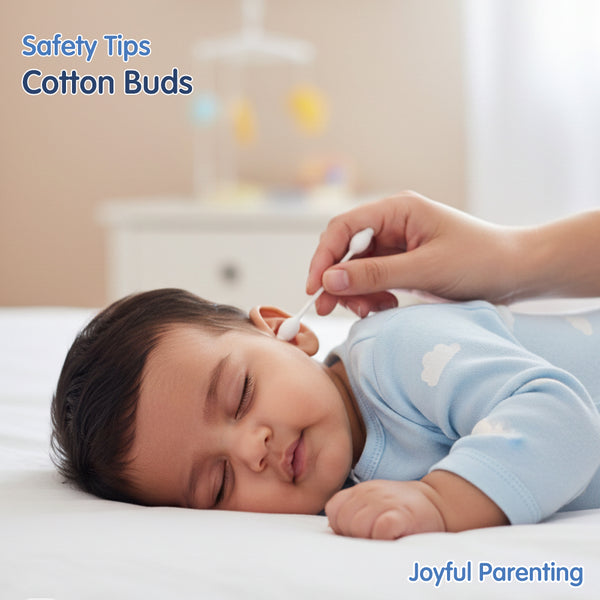 Hopop Safety Tips Cotton Buds for Delicate Care, 60 Pcs - Dezine Kids