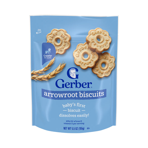 Gerber Arrowroot Cookies for Crawlers, 10+ months