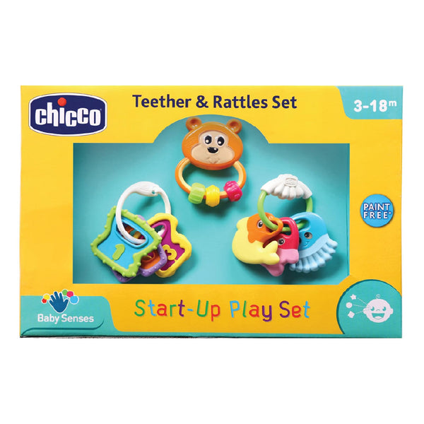 Chicco Start Up Play Set Rattle Toy Gift For Baby Shower & Baby Birthday
